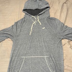 Hollister lightweight blue hoodie